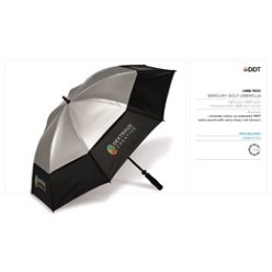 A helpful necessity come rain or sunshine. This umbrella is large enough for more than one person. Vented canopy for wind resistance. Fibreglass shaft for durability. Comfortable foam handle. Get your logo out there with great branding space. 8 panels, 190T nylon 127 (dia) fibreglass shaft  EVA foam handle, Includes colour co-ordinated 190T nylon pouch with carry strap ( not shown ).