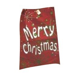 A Sack with a Christmas design.