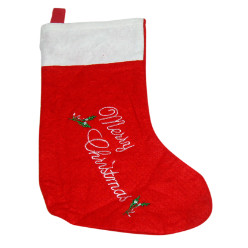 Merry Christmas Red Boot Stocking / Merry Christmas Stocking