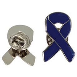 Metal care ribbon with magnet clip back