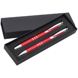 Pen features a touchtip for touch screen devices - packed in a black gift box.