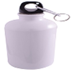 Metal sublimation water bottle with caribiner, made from metal with sublimation coating, 700 ml
