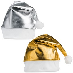 Metallic Festive Hat that can be printed using Digital Transfer Printing techniques and is available in  none