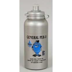 A Metallic standard 500ml bottle that is available in various colours that can be customised with Pad printing with your logo and other methods.