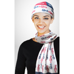 Microfibre Beanie and Scarf Set with full colour print