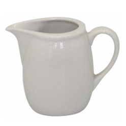 Exquisite white ceramic milk jug, perfect for all types of catering, from high class restaurants to the tranquility of your home, this charming milk jug with its trusted design will not let you down. Comprising of a quint handle this product is suitable for both hot and cold milk. Cleaning is a breeze and its durability will astound you.