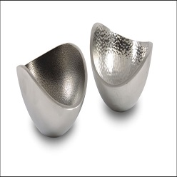 Mini Curved Bowl aluminium hammered