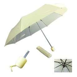 Mini Compact Umbrella with metal shaft and matching plastic handle