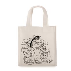 A non-woven kiddies shopper with 5 colour markers