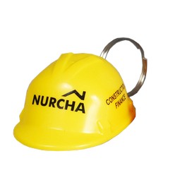 A Mining Hat Key Ring that is available in various colours that can be customised with pad printing with your logo and other methods.