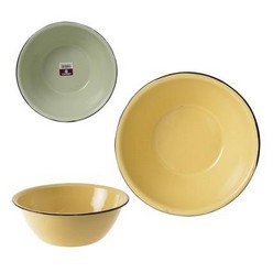 Mixing Bowl Enamel Plain Cash-Bowl lets you keep your food and thoughts on the table.