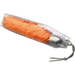 21 inch foldable umbrella with PVC pouch, 3 fold 190T polyester
