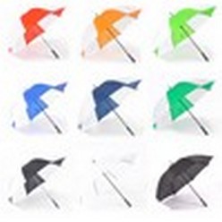 8 panel, 190T material golf umbrella, maual opening windproof metal frame with black grip handle
