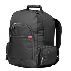 Laptop bag made from Ripstop 1620D fabric with a inner padded laptop divider, media port, zip pockets and a rubber handle.