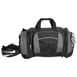 Multi Pocket Sports Bag, Large Zippered main compartment, Side zippered pockets, Padded carry handle, Material 600D Ripstop / 600DX300D Polyester