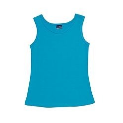 180gsm cotton spandex fitted vest with binding around neck and armholes