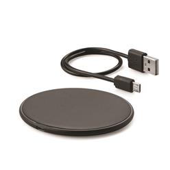 Flat round wireless charger made from ABS plastic