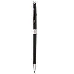 Twist action metal ballpen, Refill - black ink, Laser engraving, Stainless Steel