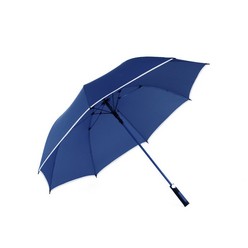 This Night Vision single layer Windproof Golf Umbrella has the Dimensions: 103x29cm x 19cm, Qty Per Carton: 24 Unit, Carton Weight: 18KG which is available in colours from blue, purple, pink, black, lime and dark blue that can be customised in printing, heat transfer and sublimation