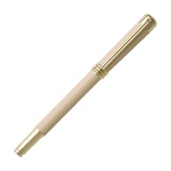 The Boucle Nina ricci roller pen is feminine, elegant and simple. Covered in chic off-white laquer, it has a classical retro look. Its silouhette is very well balanced, allowing for an amazing writing experience.