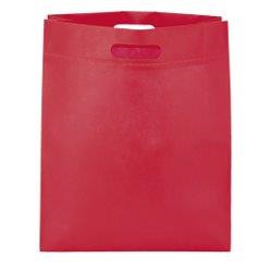 Non-woven shopper bag with gusset bottom