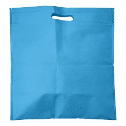 Non woven shopper with intergrated handles