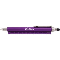 Novalis pen, material: plastic, stylus for touch screen, ruler
