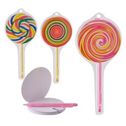 This Novelty Note-Book Lollypop With Pen is the perfect equipment for any writing needs that you may have.