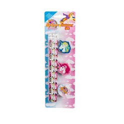 Novelty Unicorn Pencil and Eraser Set