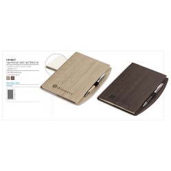 Oakridge Corporate Arc Corporate Notebook, An elegant executive notebook with 80 lined pages for joyous writing. The notebook features an extra special, oak finished, hard cover that has an extended flap to hold a pen securely. Perfect as a promotional item on its own or as a part of personalised executive sets. Available in brown and beige colours.