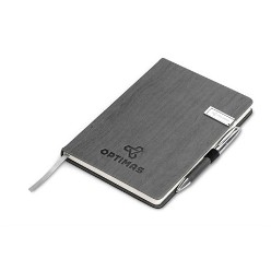 21.3 ( l ) x 14.5 ( w ) x 1.6 ( h ) notebook thermo PU memory stick chrome-plated zinc alloy 192 lined pages excludes pen