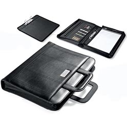 Obsidian A4 Zip-Around Drop-Handle Folder Obsidian A4 Zip-Around Drop-Handle Folder