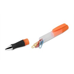A nice looking affordable pen to showcase your logo at any promotional event. Available in 3 vibrant colours with stunning silver trim accents, with black German ink,  8 x paper clips