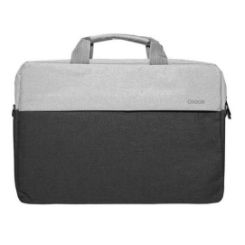 Laptop bag with main zippered compartment and carry handles. Fits laptop up to 15.6.