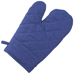 Oven Mitt, Hanging Loop, Thick Quilted Texture, The Glove was tested by packing in into A forced draft oven at 100 Degrees for 30min