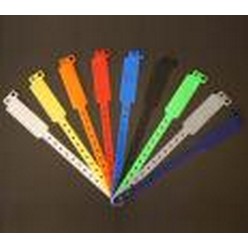 PVC Wristsbands, minimum quantities = increments of 50 units per colour
