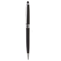 Twist action ballpen, Refill - black ink, Capacitive stylus works with ipad, Iphone & Android devices, Laser engraving, Supplied in Bettoni box