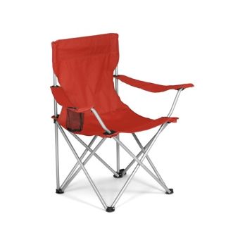 A relaxing promotional chair ideal for outdoors, max weight-bearing capacity 150kg? umbrella brackets, mesh cup holder, 600D with PE coating & steel frame 52 ( w ) x 52 ( d ) x 85 ( h ) ? 190T carry pouch ( not shown ) 96 ( l ) x 34 ( w ).
