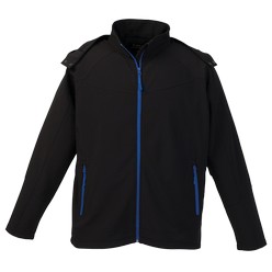 Paragon Jacket: Lightweight soft-shell jacket with rqaglan cut for fit versatility. Garment features full front zip, inner storm flap and two contrast zippered side pockets. Detailed with tonal top-stitching on hem, sleeve and chest wind resistant. The garment complements the woodbridge body warmer. Hi-tech 4-way stretch bonded polyester fabric, single top-stitching throughout, detachable hood with drastring and stopper