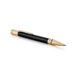 Black Gold Trim - Ballpoint Pen - Medium Nib - Black Ink