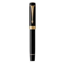 Parker Duofold Fountain Pen-Black GT