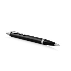 B/Lacquer Chrome Trim - Ballpoint Pen - Medium Nib - Blue Ink