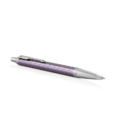 Violet Chrome Trim - Ballpoint Pen - Medium Nib - Blue Ink