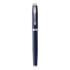 Blue Chrome Trim - Fountain Pen - Medium Nib - Blue Ink