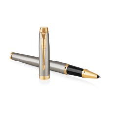 Parker IM Rollerball Pen-Brushed Metal GT