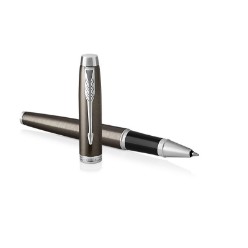Espresso Chrome Trim - Rollerball Pen - Fine Nib - Black Ink