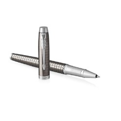 Parker IM Rollerball Pen-Premium Dark Espresso Chiselled CT