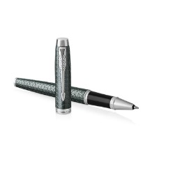 P/D Green Chrome Trim - Rollerball Pen - Fine Nib - Black Ink