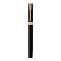 Black Gold Trim - Parker 5th Technology (Trade Mark) - Medium Nib - Black Ink