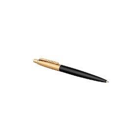 B/S Black Gold Trim - Ballpoint Pen - Medium Nib - Blue Ink